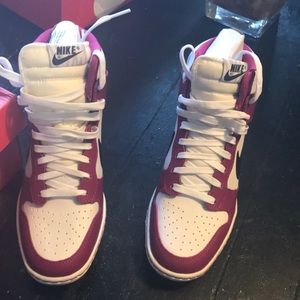 Nike dunk shy high sneakers wedge new